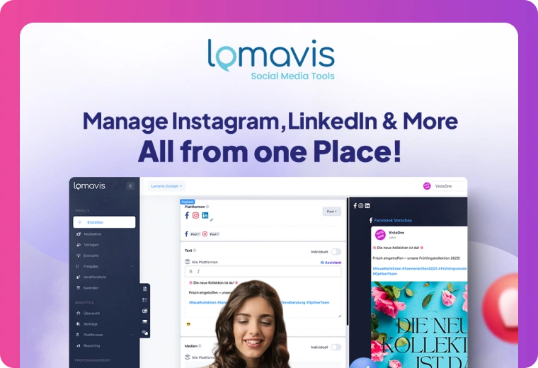 Facebook ad creative for a social media SaaS tool
