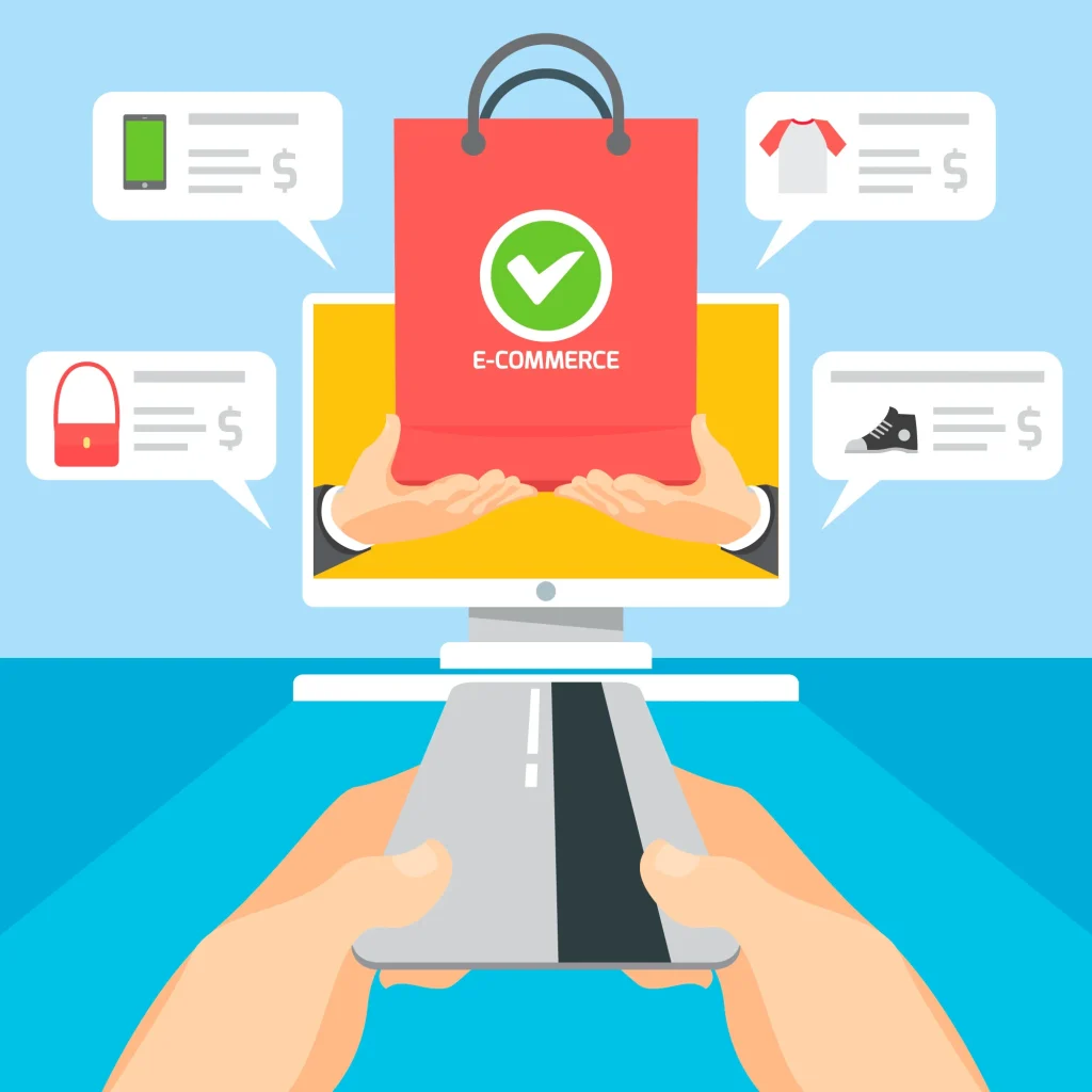 eCommerce compliance illustration for secure digital marketing services and policy-compliant online store growth