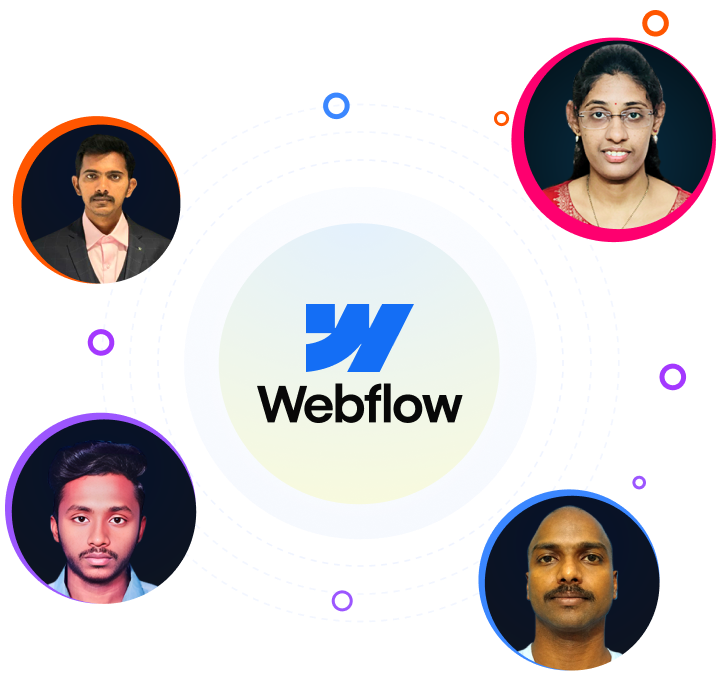 hire webflow developers for an landing page