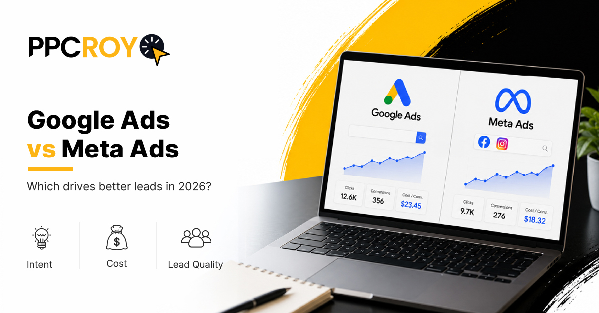 google ads vs meta ads through ppcroy